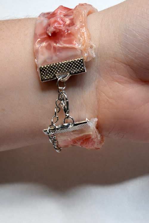 Biopunk Silicone Bracelet – Hyper-Realistic Art Jewelry