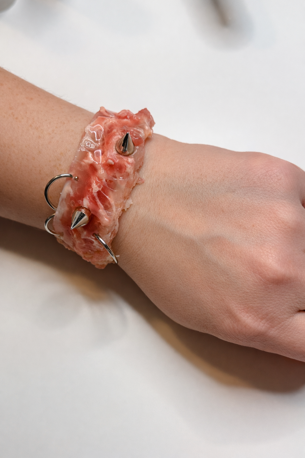 Biopunk Silicone Bracelet – Hyper-Realistic Art Jewelry