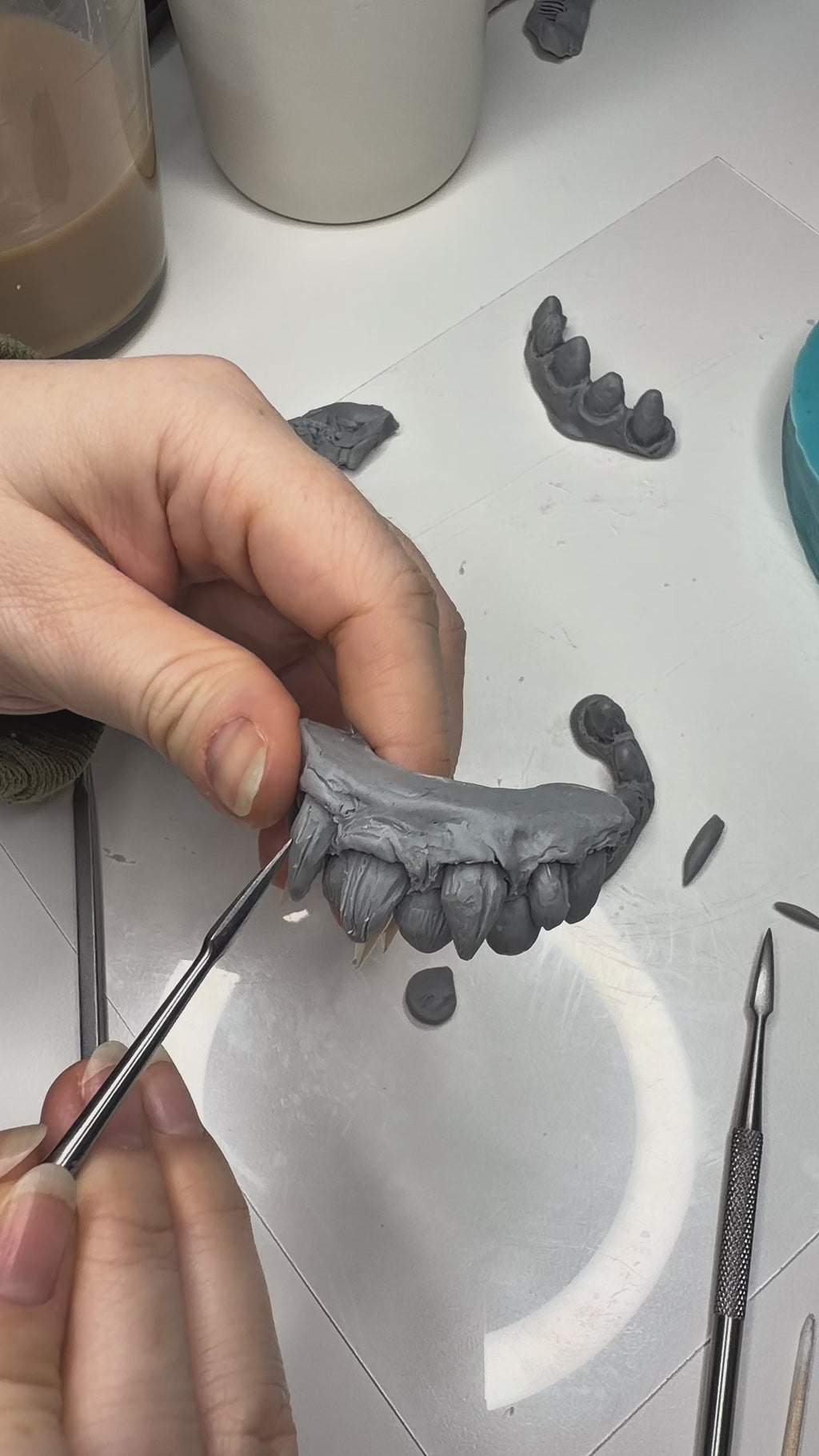 Hyper-Realistic Monster Teeth FX Prosthetic