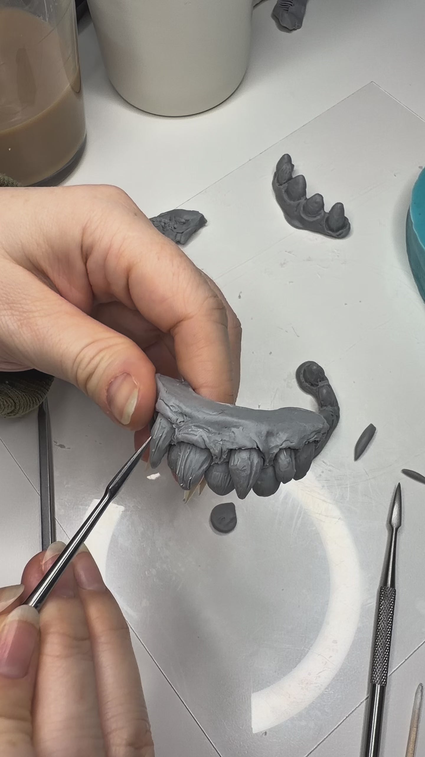 Hyper-Realistic Monster Teeth FX Prosthetic